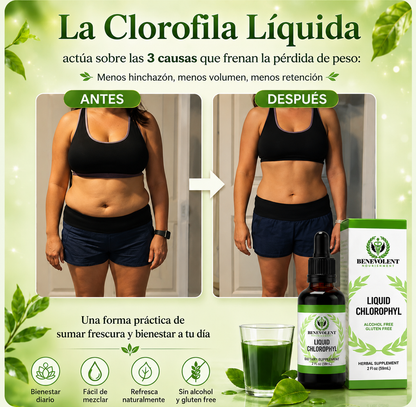 🌿 CLOROFILA LÍQUIDA - Desinflama tu cuerpo y elimina el mal aliento naturalmente desde la primera semana