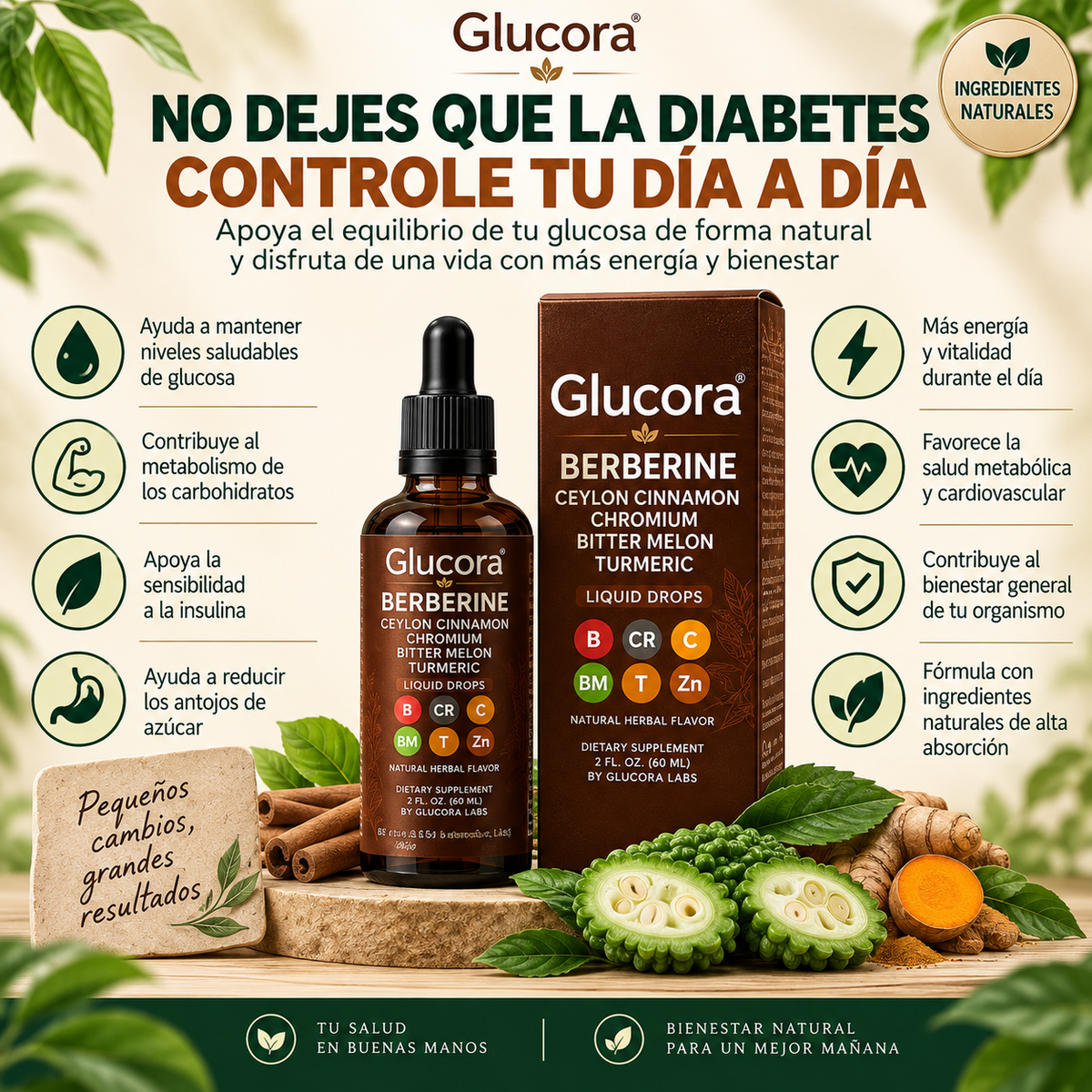 Glucora Berberine Controla tu Diabetes