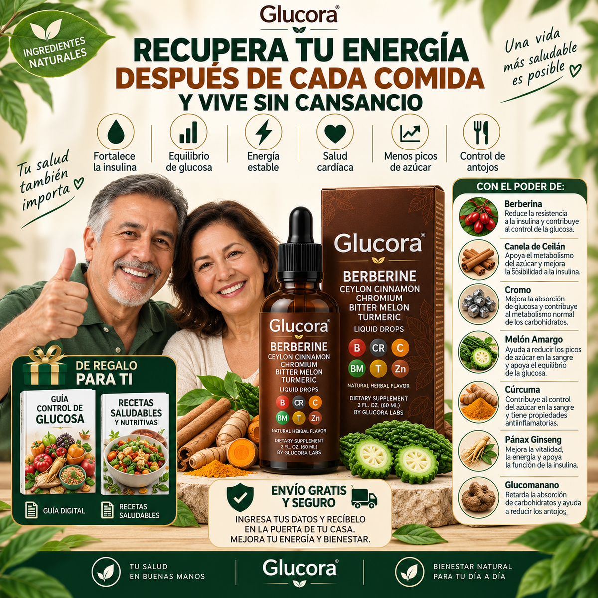 Glucora Berberine Controla tu Diabetes