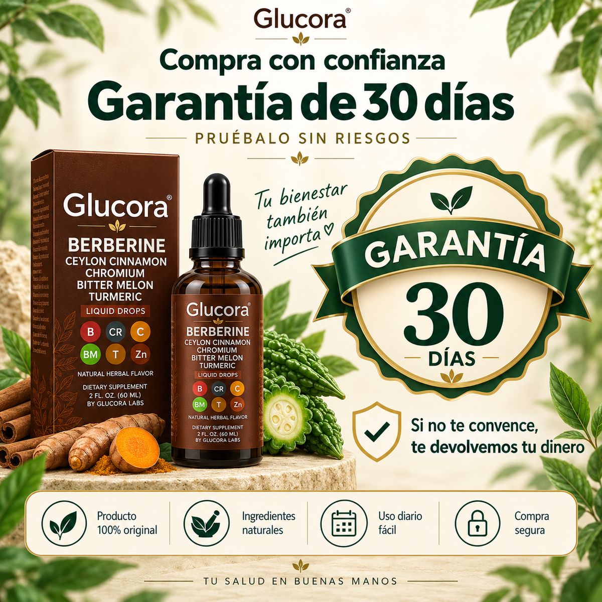 Glucora Berberine Controla tu Diabetes