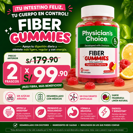 FIBER GUMMIES – TU INTESTINO FELIZ TU CUERPO EN CONTROL
