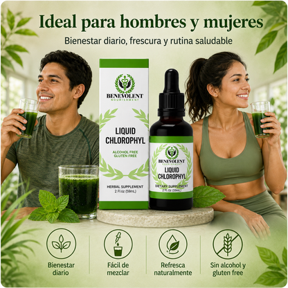 🌿 CLOROFILA LÍQUIDA - Desinflama tu cuerpo y elimina el mal aliento naturalmente desde la primera semana