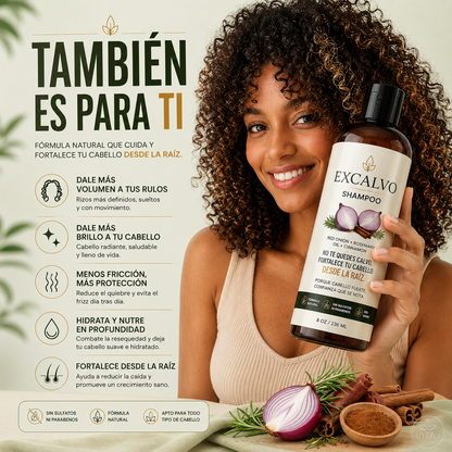 Frena la Caída y recupera tu cabello con Excalvo.