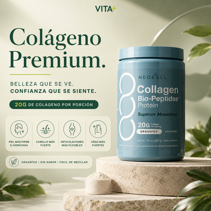 Colágeno premium para una piel firme, luminosa y sin señales de cansancio