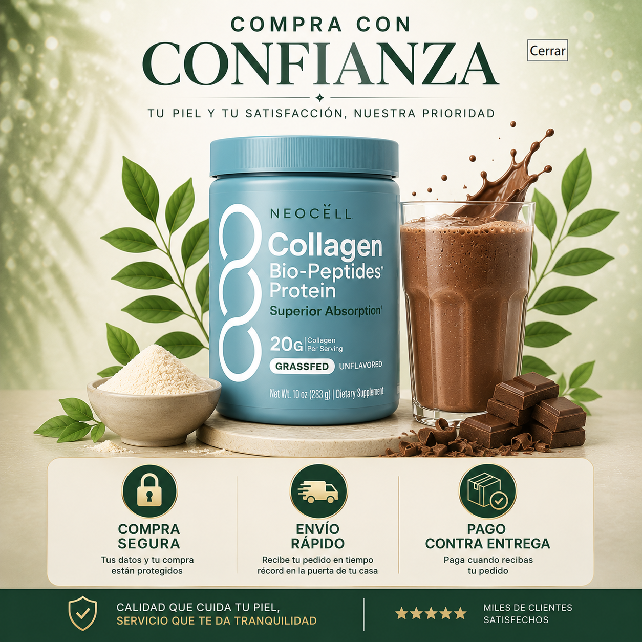 Colágeno premium para una piel firme, luminosa y sin señales de cansancio